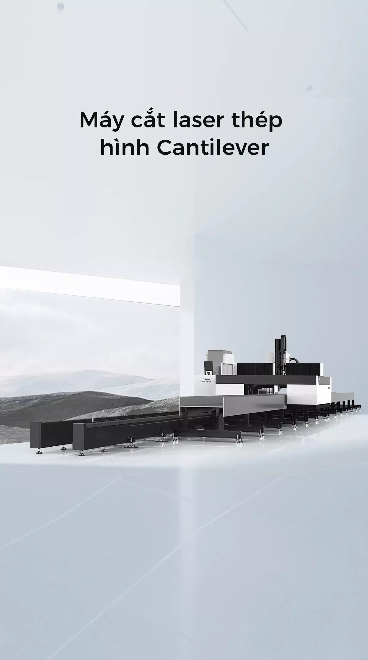 Máy cắt laser thép hình Cantilever 
