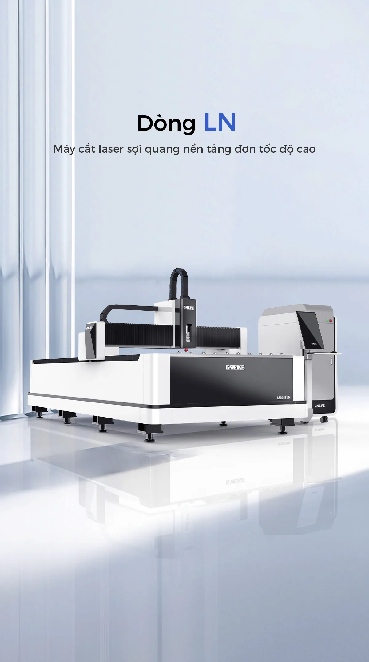 Máy cắt laser nền tảng đơn 