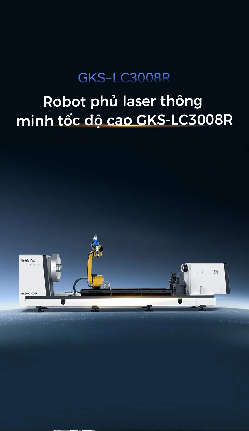 Robot phủ laser thông minh tốc độ cao GKS-LC3008R 